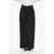 Maison Margiela Mm6 Wool-Blend Palazzo Trousers With Exposed Seams Black