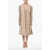 Givenchy Cashmere-Blend Coat With Integrated Scarf And Monogram Motif Beige