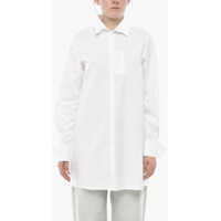 Camasi casual Mm6 Jacquard Poplin Shirt With Hidden Placket Femei