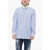 CORNELIANI Stretch Fabric Micro-Check Shirt Blue