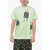Givenchy Cotton Crewneck T-Shirt Lock With Print Green