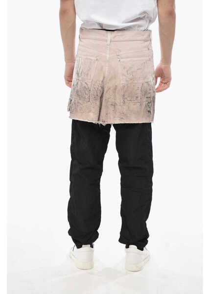 Pantaloni scurti Givenchy 5-Pocket Washed-Look Cotton Shorts With Belt Loops Pink Barbati (BM 19754558) 2