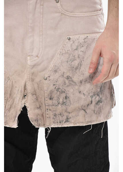 Pantaloni scurti Givenchy 5-Pocket Washed-Look Cotton Shorts With Belt Loops Pink Barbati (BM 19754558) 3