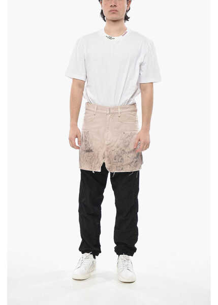 Pantaloni scurti Givenchy 5-Pocket Washed-Look Cotton Shorts With Belt Loops Pink Barbati (BM 19754558) 4