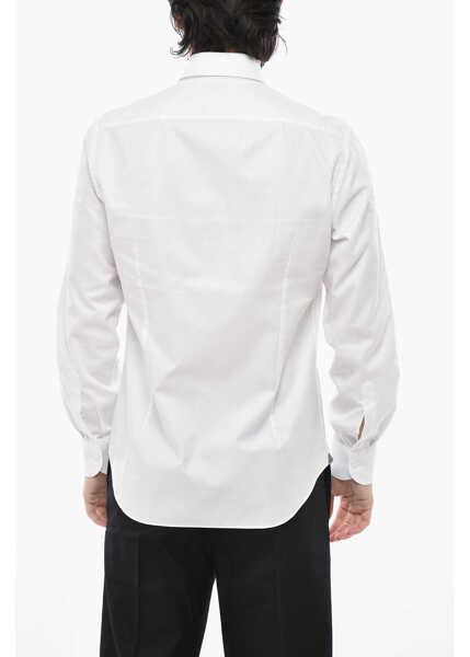 Camasi casual CORNELIANI Solid Cotton Shirt White Barbati (BM 19754564) 2