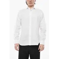 Camasi casual Solid Cotton Shirt Barbati