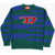 Diesel Striped Wool-Blend Crewneck Sweater Kemply Blue
