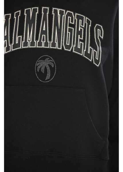 Bluze de trening Palm Angels Brushed Cotton Hoodie College Palm Black Femei (BM 19754582) 3