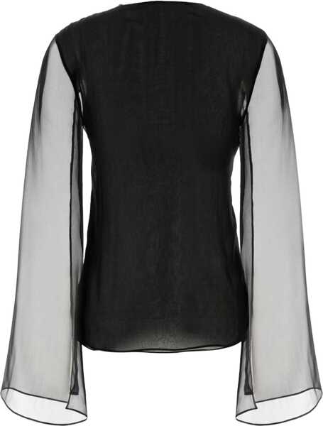 Bluze Alberta Ferretti Silk Shirt BLACK Femei (BM 19754684) 2