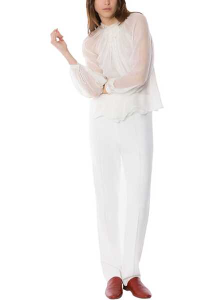 Bluze Alberta Ferretti Silk Shirt WHITE Femei (BM 19754753) 2