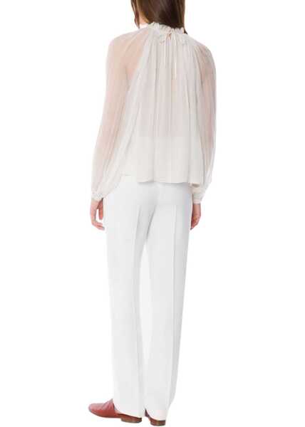 Bluze Alberta Ferretti Silk Shirt WHITE Femei (BM 19754753) 3