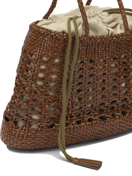 Genti de mana DRAGON DIFFUSION Handbags Brown Femei (BM 19755783) 4