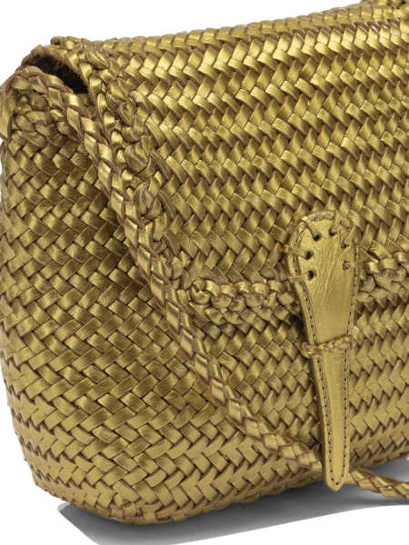Genti tip postas DRAGON DIFFUSION Mini City Bag crossbody bag Gold Femei (BM 19755810) 4