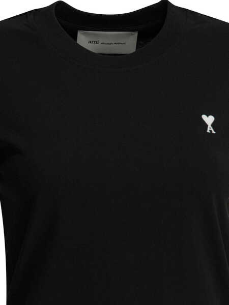 Tricouri AMI Paris T-shirts Black Femei (BM 19755846) 3