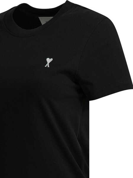 Tricouri AMI Paris T-shirts Black Femei (BM 19755846) 4