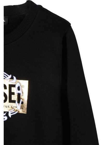 Pulovere casual Diesel Sweatshirt With Logo BLACK Fete (BM 19755923) 3