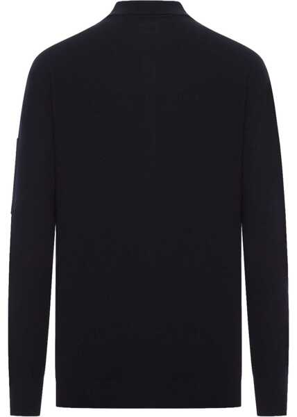 Pulovere casual C.P. Company Wool Polo. BLACK Barbati (BM 19755935) 2