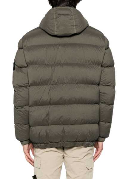 Geci de iarna Stone Island Padded Down Jacket With Hood MILITARY GREEN Barbati (BM 19755944) 3
