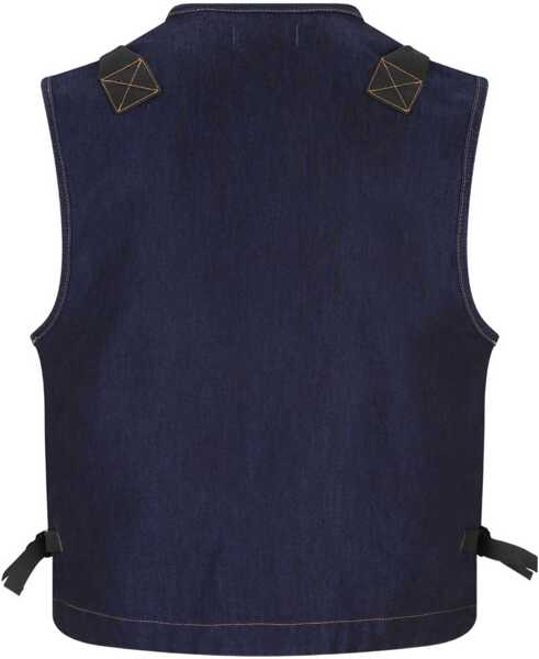 Veste casual Stone Island Denim Vest BLUE Barbati (BM 19755968) 2