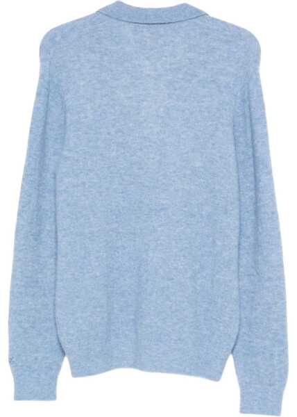 Tricouri Polo Mc2 Saint Barth Wool Polo Shirt BABY BLUE Barbati (BM 19755977) 2