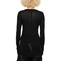 Tricouri Dama pagina 2 - Tricouri Rick Owens Rib Ls T Shirt BLACK Femei (BM 19756034) - B-mall.ro