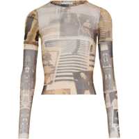 Bluze Top With "Journal" Print Femei