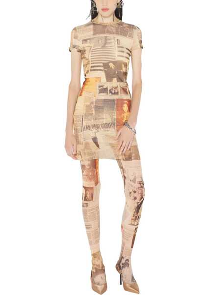 Rochii casual Jean Paul Gaultier Journal Print Dress MULTICOLOUR Femei (BM 19756130) 2