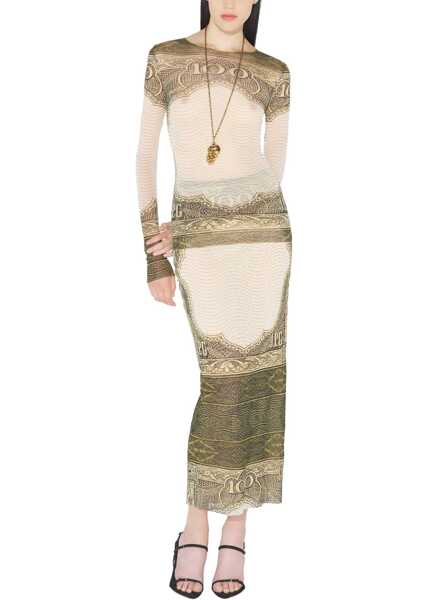 Fuste casual Jean Paul Gaultier Long Skirt With Cartouche Print MULTICOLOUR Femei (BM 19756148) 2