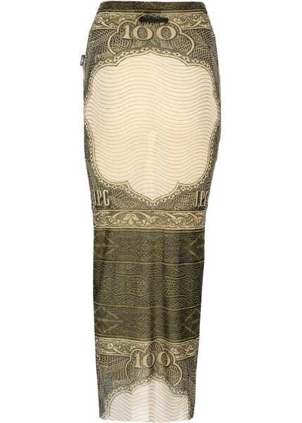 Fuste casual Jean Paul Gaultier Long Skirt With Cartouche Print MULTICOLOUR Femei (BM 19756148) 3