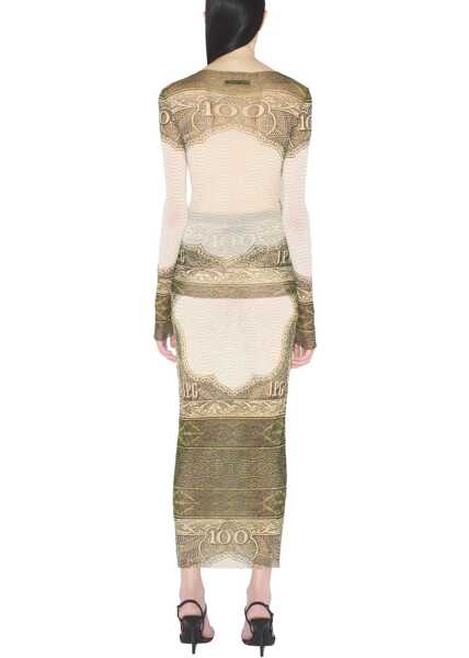 Fuste casual Jean Paul Gaultier Long Skirt With Cartouche Print MULTICOLOUR Femei (BM 19756148) 4