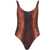 Jean Paul Gaultier Python Print One Piece Swimsuit MULTICOLOUR