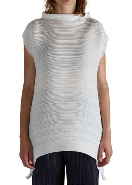 Bluze PLEATS PLEASE ISSEY MIYAKE Short-Sleeved Shirt WHITE Femei (BM 19756229) 2