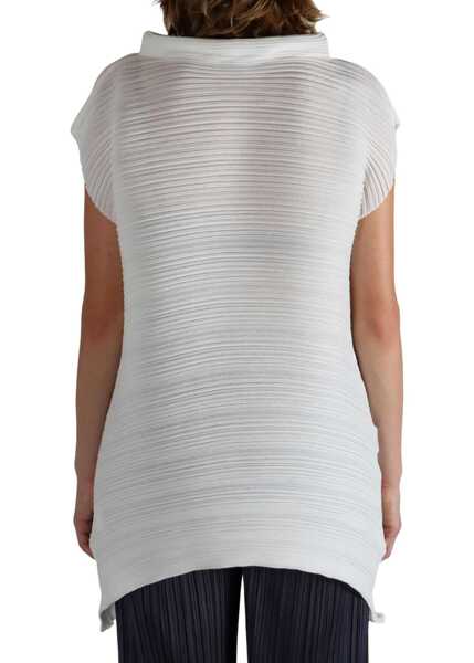 Bluze PLEATS PLEASE ISSEY MIYAKE Short-Sleeved Shirt WHITE Femei (BM 19756229) 3