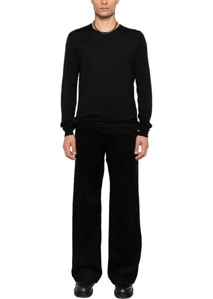 Tricouri Rick Owens Long-Sleeved T-Shirt BLACK Barbati (BM 19756247) 2
