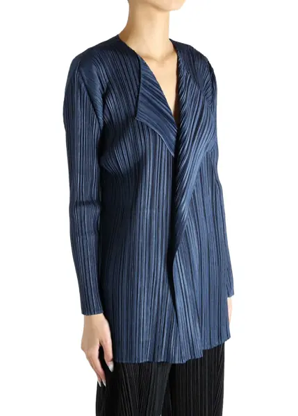 Paltoane PLEATS PLEASE ISSEY MIYAKE Mellow Pleats Coat BLUE Femei (BM 19756286) 2