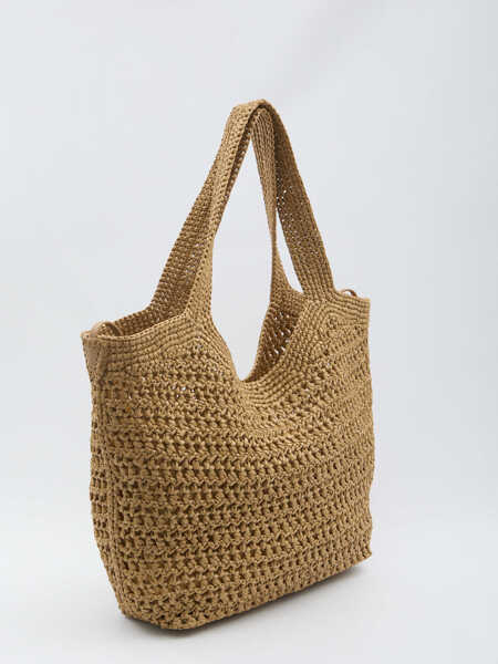 Genti de mana TODS Raffia Shopping Bag Medium BEIGE Femei (BM 19756319) 2