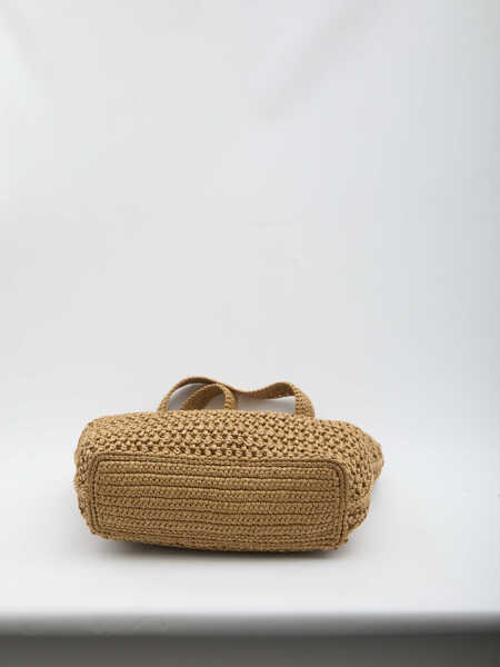 Genti de mana TODS Raffia Shopping Bag Medium BEIGE Femei (BM 19756319) 3