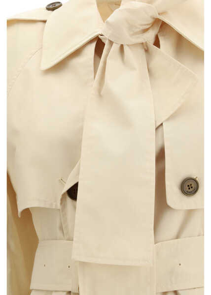 Trenciuri Burberry Long Trerose Trench in canvas TUNDRA BEIGE Femei (BM 19756364) 3