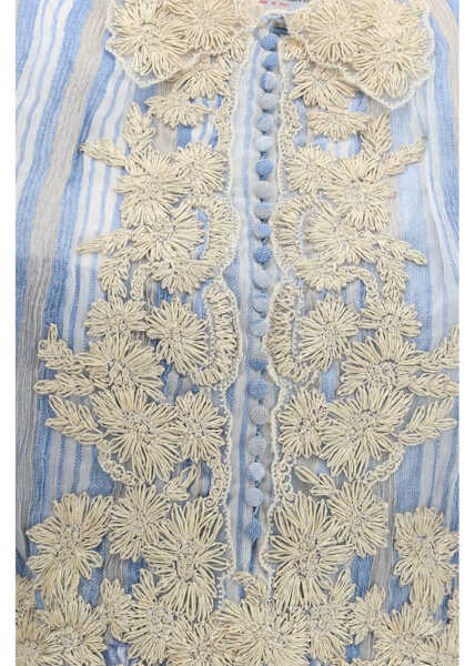 Rochii Ermanno Scervino Long silk Dress ST.RIGHE DENIM Femei (BM 19756367) 3