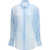 Ermanno Scervino Silk Blouse with vichy print ST. VICHY GRANDE AZZURRA