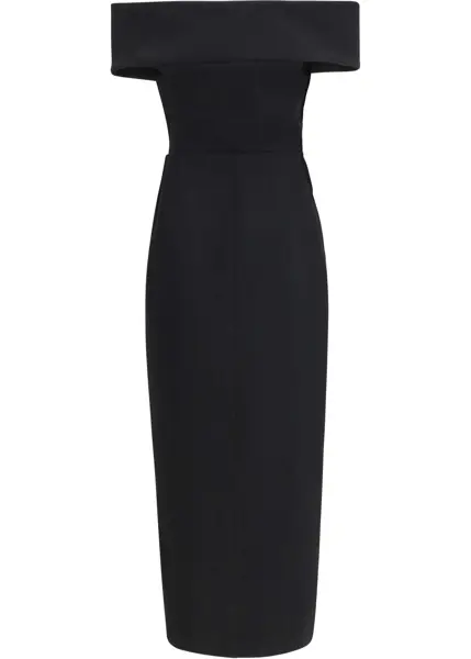 Rochii Khaite Gene Dress BLACK Femei (BM 19756418) 2