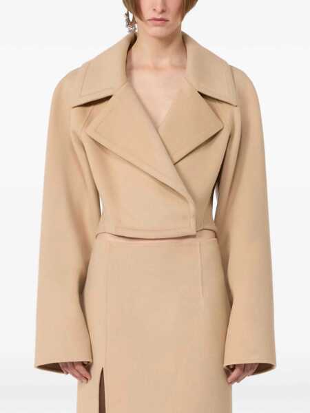 Paltoane Max Mara Short wool Coat CARAMELLO Femei (BM 19756424) 3