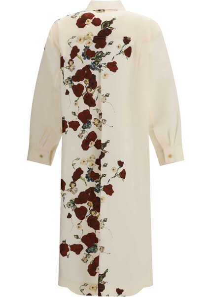 Rochii Khaite Gloria shirt Dress CREAM / RED Femei (BM 19756430) 2