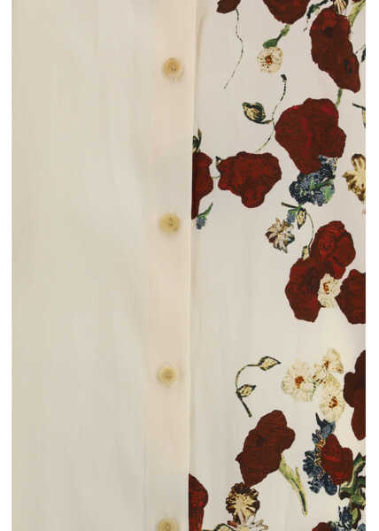 Rochii Khaite Gloria shirt Dress CREAM / RED Femei (BM 19756430) 3