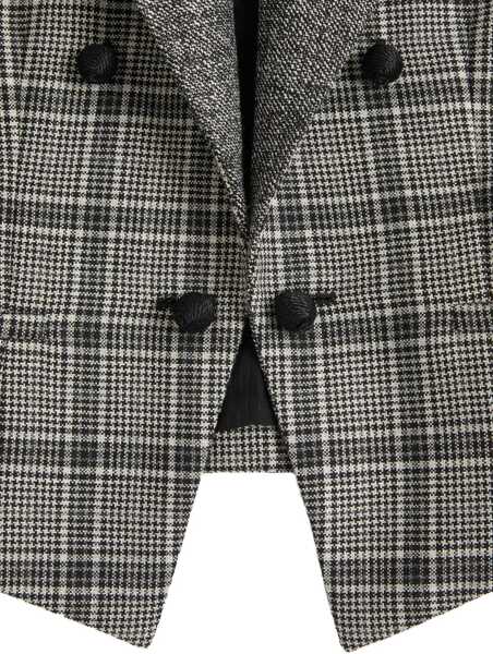 Jachete Valentino Garavani Wool check Jacket GRIGIO CHIARO/ANTRACITE/NERO Femei (BM 19756436) 2