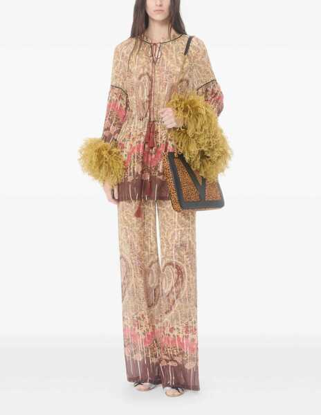 Bluze Valentino Garavani Paisley printed Blouse ALMOND BEIGE/MULTICOLOR Femei (BM 19756439) 2