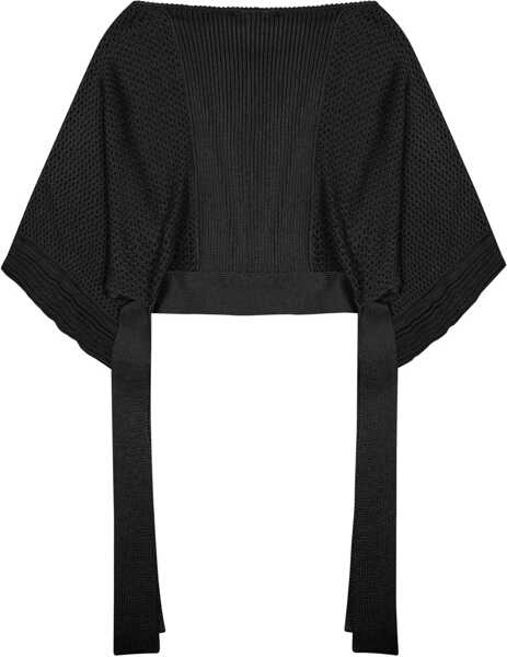 Pulovere casual Alberta Ferretti Knitted Poncho BLACK Femei (BM 19756502) 2