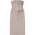 Alberta Ferretti Midi Dress With Drape BEIGE