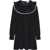 Ganni Mini Velvet Dress BLACK