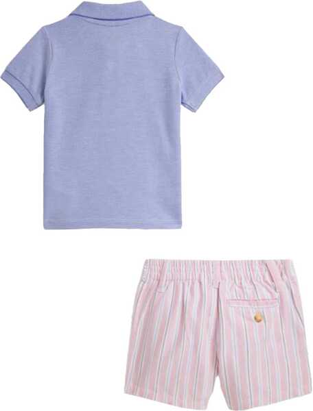 Tricouri Polo Ralph Lauren Polo Shirt Set With Shorts BLUE Baieti (BM 19756610) 2